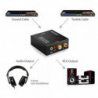 Adaptateur de convertisseur audio R/L avec câble optique Prozor DAC numérique SPDIF TosLink vers analogique, PS3 Xbox HD DVD 