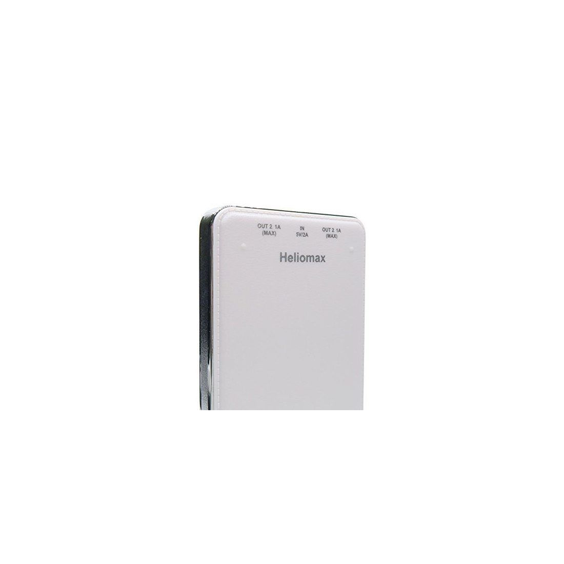 Heliomax Blanc 10000mah batterie externe 1A + 2.1A avec chargeur sans fil Qi induction pour Galaxy Note 8 Note 5 Galaxy S8 S8