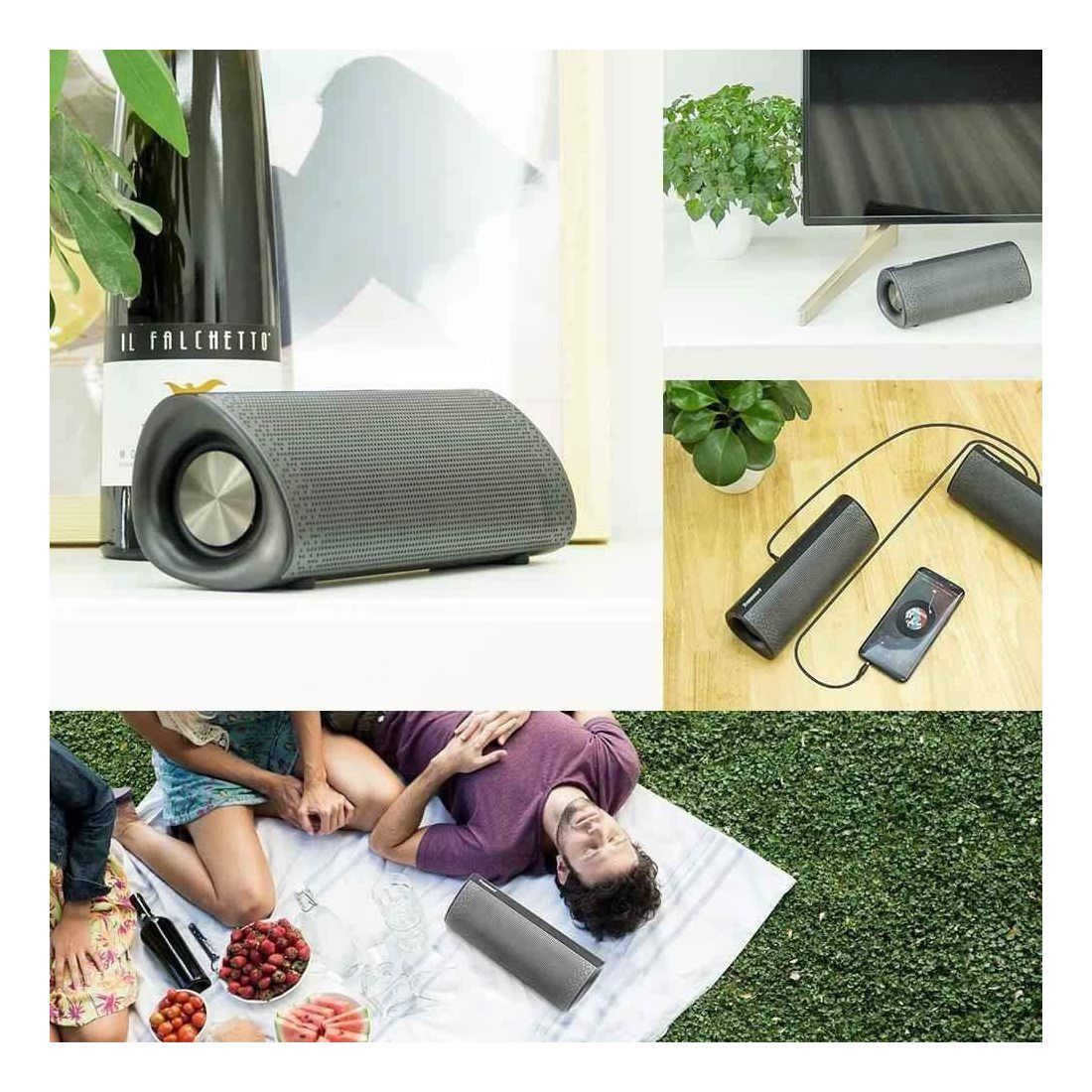 Enceinte Bluetooth Portable Haut-Parleur Sans Fil, Tronsmart Pixie Speaker Wiresless 15W, 15 Heures d’Autonomie en Lecture, T