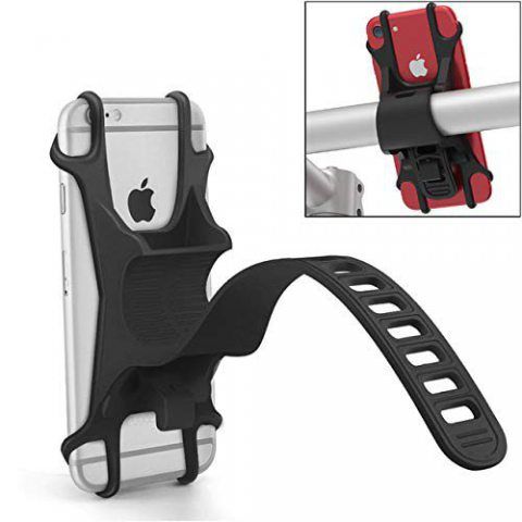 Topgadgetsuk Plat Bracelet en Caoutchouc Support vélo pour téléphone Portable pour Guidon de vélo iPhone 8 iPhone X Samsung S