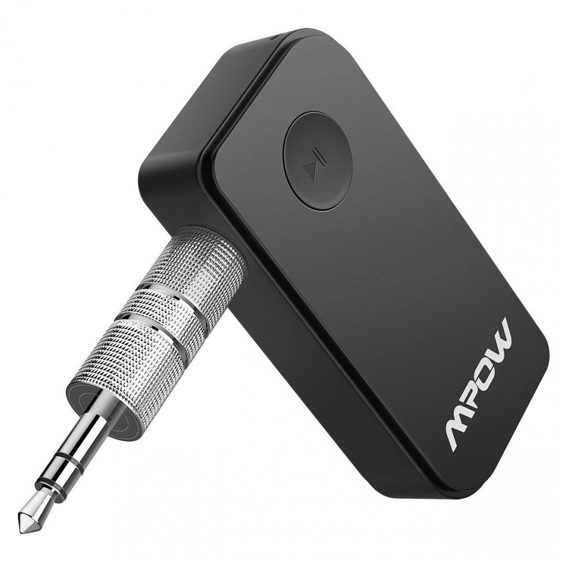 Streaming Maison/Kit Auto Voiture HiFi Mpow Récepteur Bluetooth 4.1 Adaptateur Audio sans Fil Kit Mains Libres Voiture Deux Connexions avec Micro Intégré et Sortie Stéréo 3,5mm pour Haut-parleurs