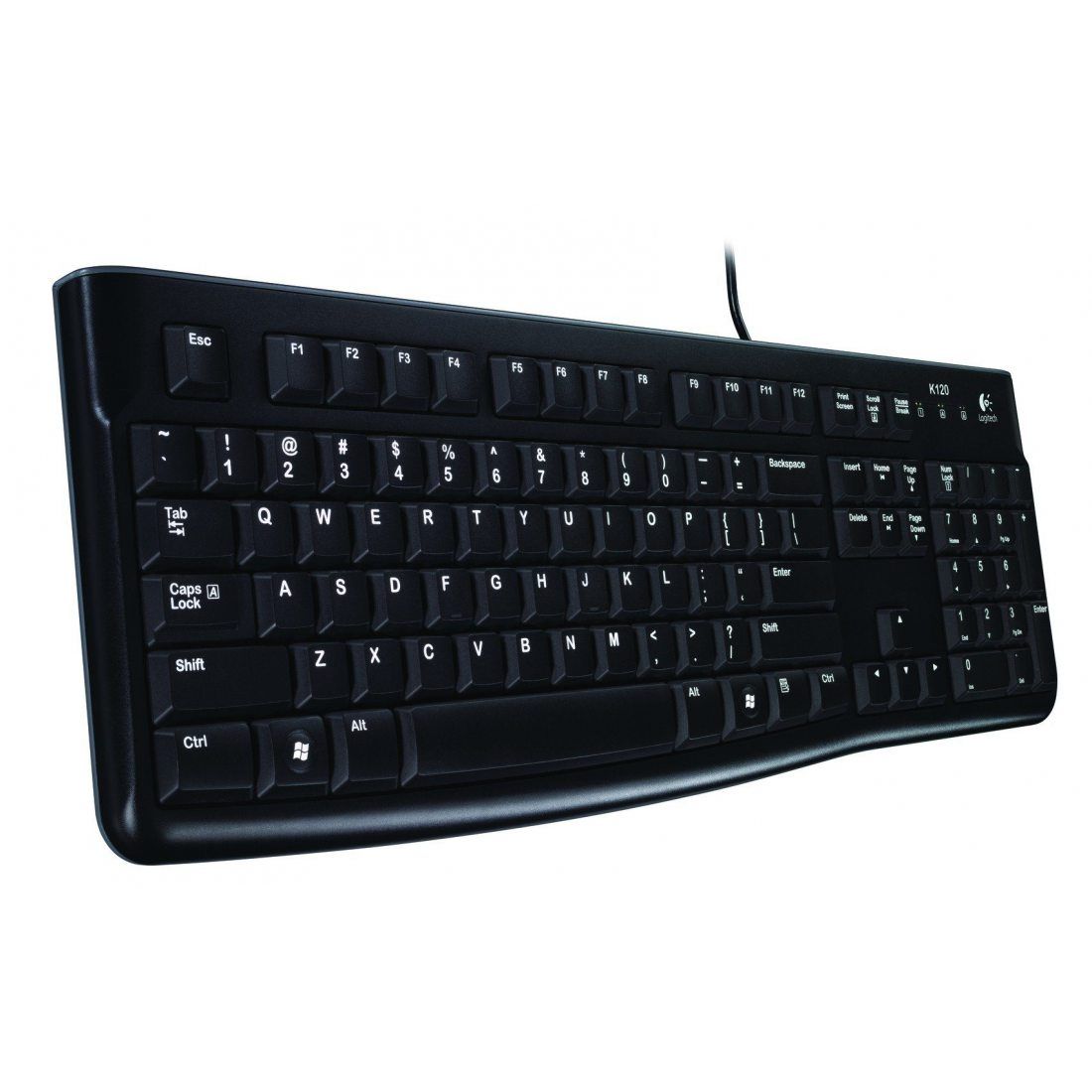 Logitech Keyboard K120 Clavier filaire AZERTY USB Noir