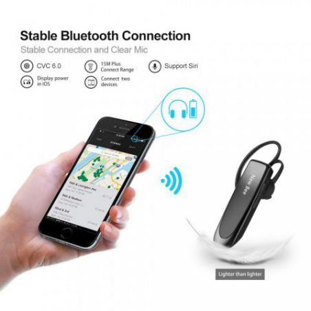 Main Libre Bluetooth Oreillette, New Bee Casque sans Fil Bluetooth avec Microphone 60 Jours en Veille Casque Mains Libres ave