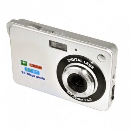 Mini Camera Stoga C3 2.7 pouces TFT LCD HD appareil photo numérique - argent