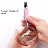 Flacon de parfum portable, mini bouteille de parfum rechargeable avec spray