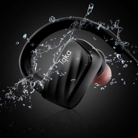 Tqka Écouteurs Bluetooth, Écouteurs Sans fil Imperméables IP67, Écouteurs Bluetooth V4.1 HD Stéréo avec Micro avec 8 heures d