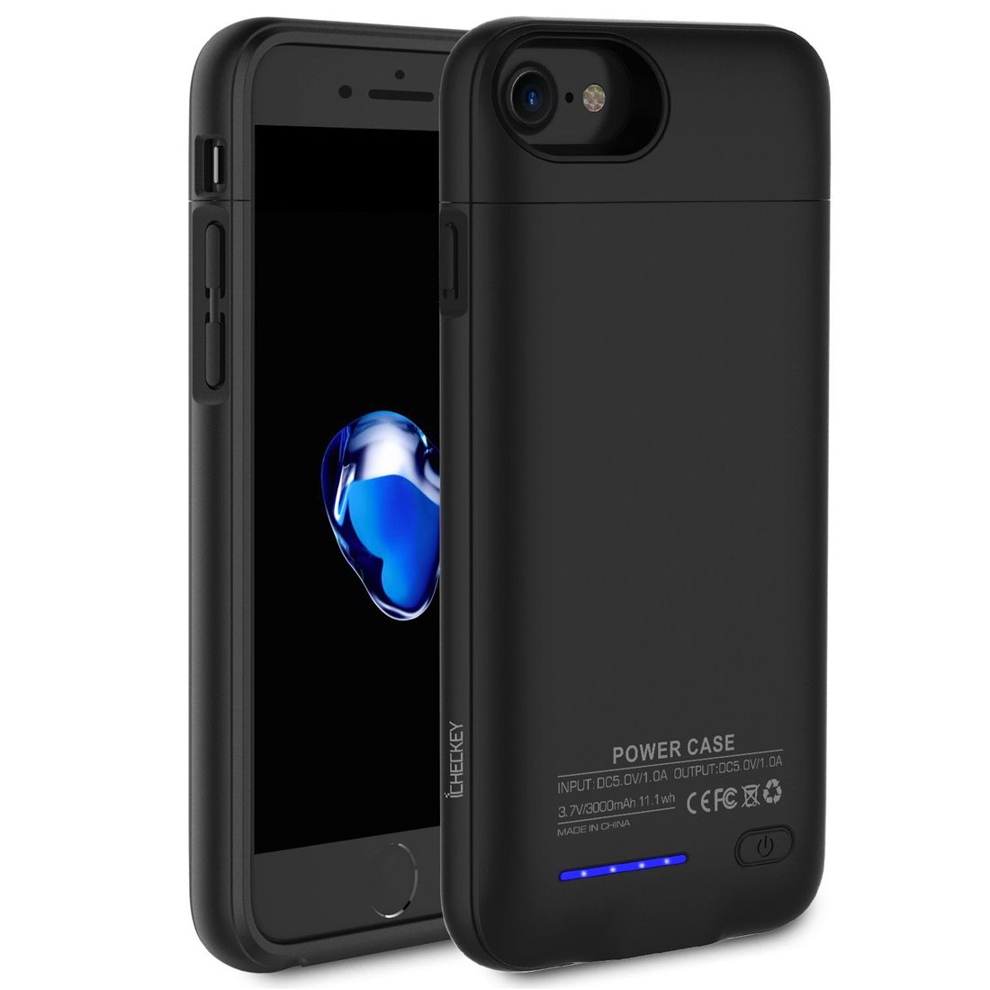 HUOBAO Coque de batterie pour iPhone 6 Plus//6s Plus//7 Plus//8 Plus batterie rechargeable pour iPhone 6 Plus//6s Plus//7 Plus//8 Plus étui de protection portable 6500 mAh 5,5 Coque de chargement