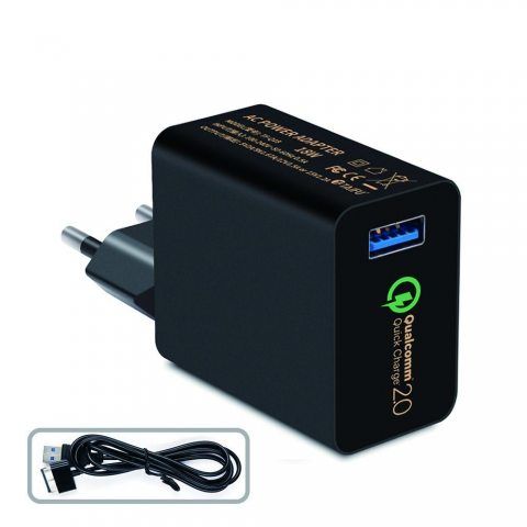 [Qualcomm Certified] TAIFU 18W Quick Charge 2.0 USB Turbo Chargeur de Mur Rapide et Compact Size pour Asus Transformer T100, 