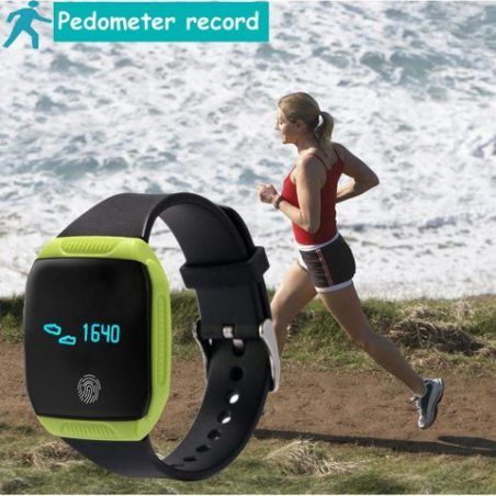 Tracker d'Activité, GanRiver® Fitness Tracker Etanche IP67 Montre Podometre Marche Bluetooth Bracelet Connecté pour Android i