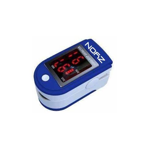 doigt oxymètre SPO2 de pouls & Moniteur de fréquence cardiaque avec des instructions, cordon et étui de transport - ecran LED