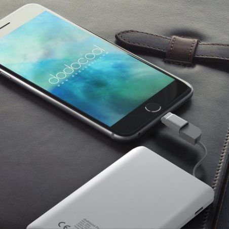 dodocool mini MFI Batterie Externe 2500mAh Ultraminces [Certifié par MFi] avec Un Micro-Câble USB et Adaptateur pour iPhone S