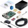 Raspberry Pi 3 Modèle B Starter Kit avec Mirco Carte SD de 32 Go, Étui Noir Supérieur et 5V 2.5A Alimentation