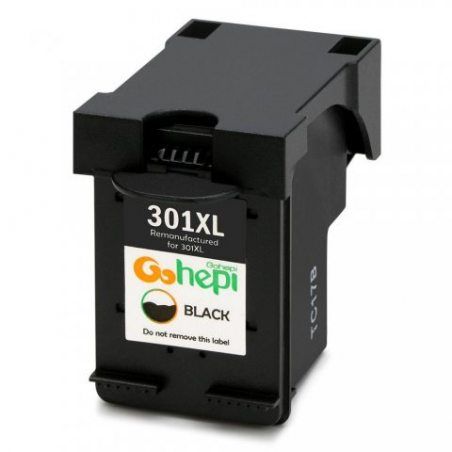 Gohepi 301XL Compatible pour Cartouches HP 301XL 301, Pack de 2 Noire Travailler avec HP Deskjet 2544 1010 2540 3050 1510 251