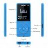 Swees Ultra-longue lecture de musique jusqu'à 70 heures Lecteur 8GB MP3 avec (soutien la carte mémoire de 64Go),Bleu