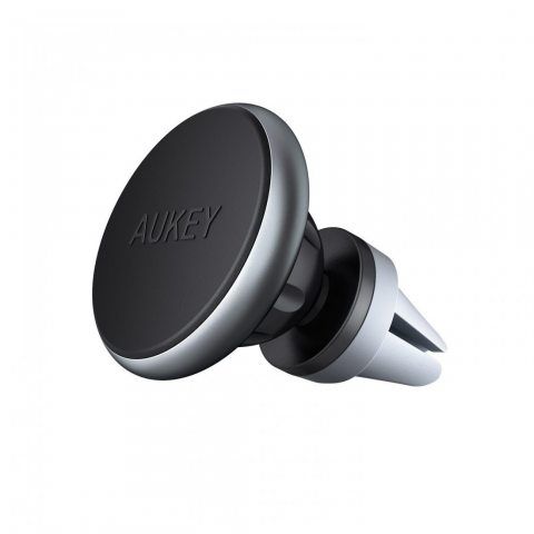 Aukey HD-C12 Support de Smartphone pour voiture pour iPhone 6/6S/Samsung Galaxy/Nexus/etc. Gris Sidéral