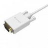 Câble Mini Displayport vers VGA (1,8 m, Plaqué Or), Câble Foinnex Mini DP (Thunderbolt) vers VGA pour Apple Mac, Macbook Pro,