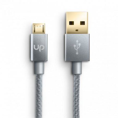 Uplink - 2m Premium Micro USB sur USB Câble en Nylon Tressé | pour Smartphone, Téléphone Portable et Tablette | charge et syn