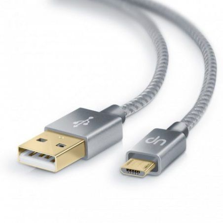 Uplink - 2m Premium Micro USB sur USB Câble en Nylon Tressé | pour Smartphone, Téléphone Portable et Tablette | charge et syn
