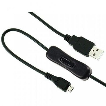 5 en 1 Kit pour Raspberry Pi 3 modèle B, 5V 2.5A Chargeur Adaptateur Alimentation Câble marche/arrêt cas noir HDMI vers HDMI 