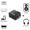 Musou Convertisseur Numérique-Analogique Audio Adaptateur avec Câble Audio Optique | DAC Toslink Coaxial Optique vers RCA L/R