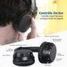 iDeaUSA Casque sans Fil Audio à Réduction de Bruit Ative (ANC) Bluetooth 4.1- 25h de lecture - Micro intégré Circum-aural Ore
