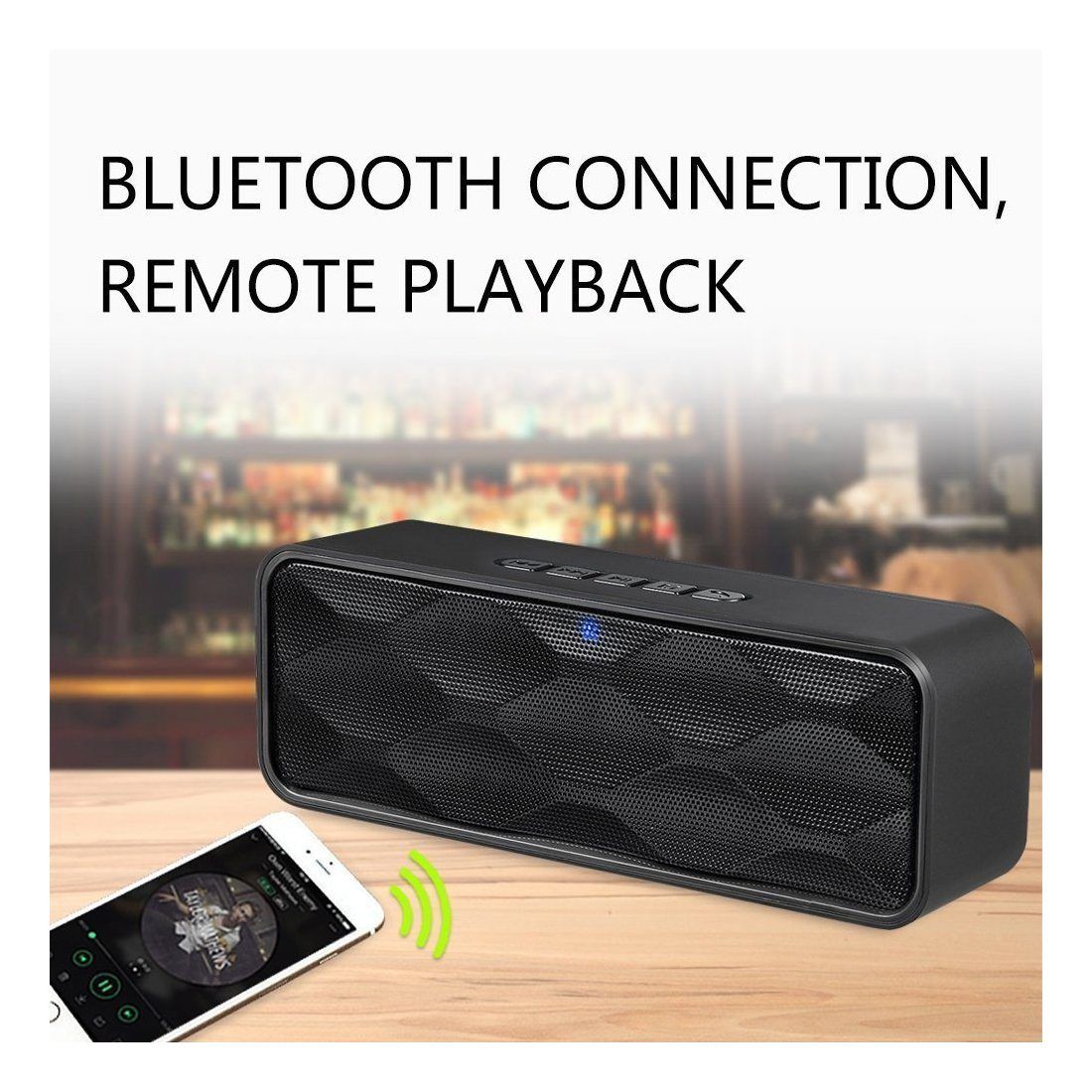 Enceinte Bluetooth Portable, ZoeeTree S1 Haut-Parleur Sans Fil, Bluetooth 4.2, Subwoofer, Son HD Stéréo, Mains Libres Télépho