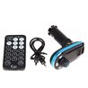 Kit de Voiture Bluetooth Transmetteur FM Lecteur MP3 Kit de Voiture Transmetteur FM sans fil Bluetooth Large écran LCD - Doub