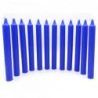 Pack de 12 bougies - bleu roi