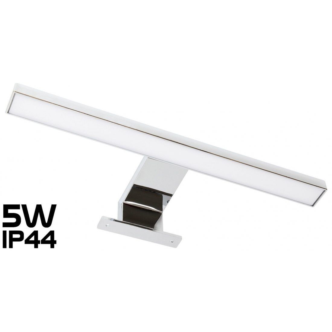 Éclairage LED pour miroir de pièce humide, en aluminium IP44 305 mm 230 V 4,5 W 220 lm Blanc chaud 3000 K