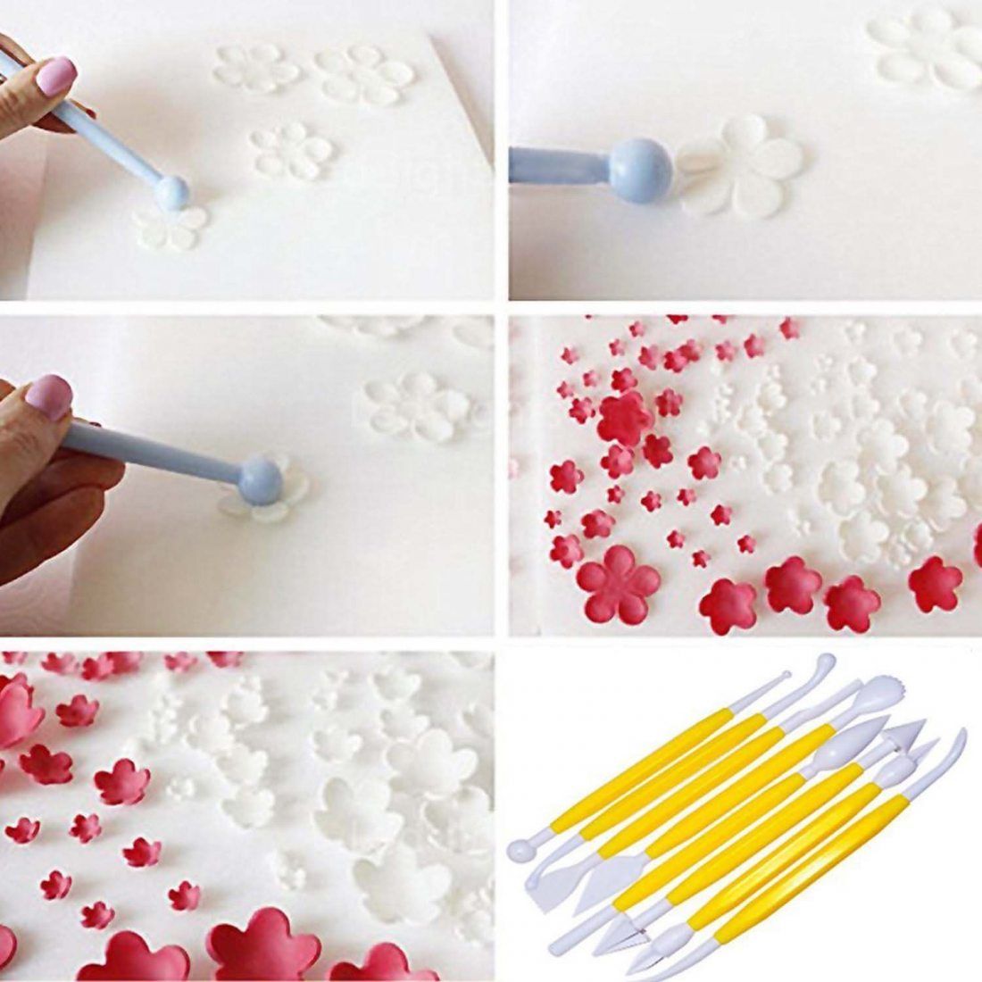 [19 pièces] Gâteau de Décoration Outils Set (DIY Kits Réutilisable) pour Décoration de Gâteaux Crème