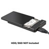 Inateck FE2004 USB 3.0 HDD/SSD Boîtier externe pour disque dur externe 2,5 SATA SSD et disque dur de 9,5mm et 7mm