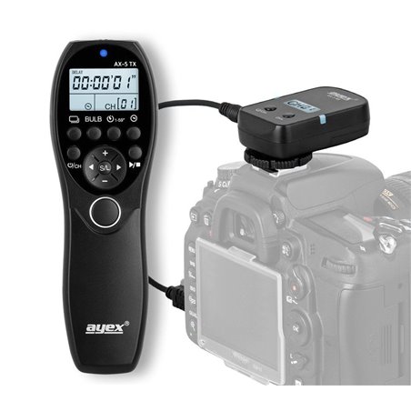 ayex AX-5/E3 E3 Minuteur Déclencheur à distance pour Canon EOS 1200D, 1100D, 1000D, 650D, etc.