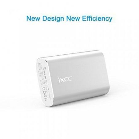 Batterie Externe, iXCC 5200mAh Chargeur Portable Rapide pour iPhone, iPad, Samsung Galaxy, LG, Huawei HTC, Xiaomi, et les Sma