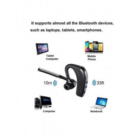 Oreillette Bluetooth, Beshoop Oreillette Bluetooth V4.1 Sans Fil Wireless Headset Kit piéton Mains Libres Écouteur Mono avec 