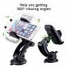 Support Telephone Voiture Universel, PICTEK Auto GPS Support Ventouse à Rotation de 360 Degrés, 105mm de Large pour iPhone 8,