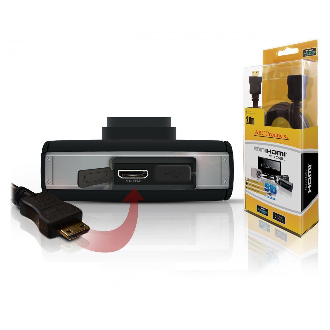 ABC Products® Remplacement Panasonic Mini C HD HDMI Câble Pour la plupart Lumix Appareil Photo Numérique (modèles indiqués ci
