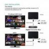 Danny® TV AERIAL – 50 Miles Digital Freeview Câble HDTV Antenne intérieur avec amplificateur Signal Booster, ultra Thin amovi