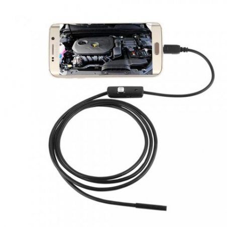 Endoscope USB Android, 5.5mm Microscope Borescope IP67 Imperméable à L'eau D'inspection Snake Caméra avec éclairage LED Régla
