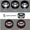 LE Lampe Frontale LED Rechargeable, Orientable, Câble USB Inclus, 5 Modes 6000K