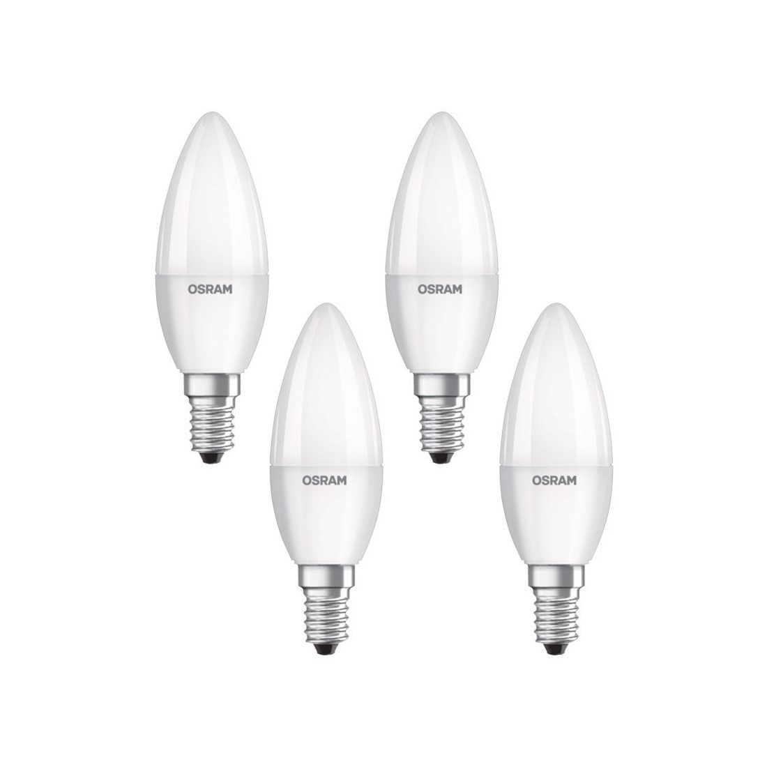 Osram 4058075819610 Ampoule LED Plastique 5,00 W E14 Blanc 4 pièces