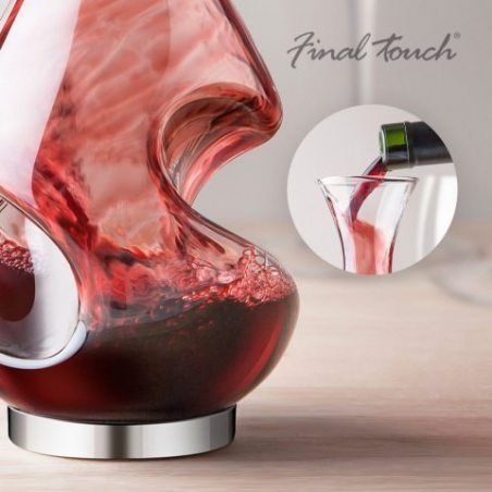 Final Touch Conundrum Aérateur de vin Decanter potable Cadeau clair,