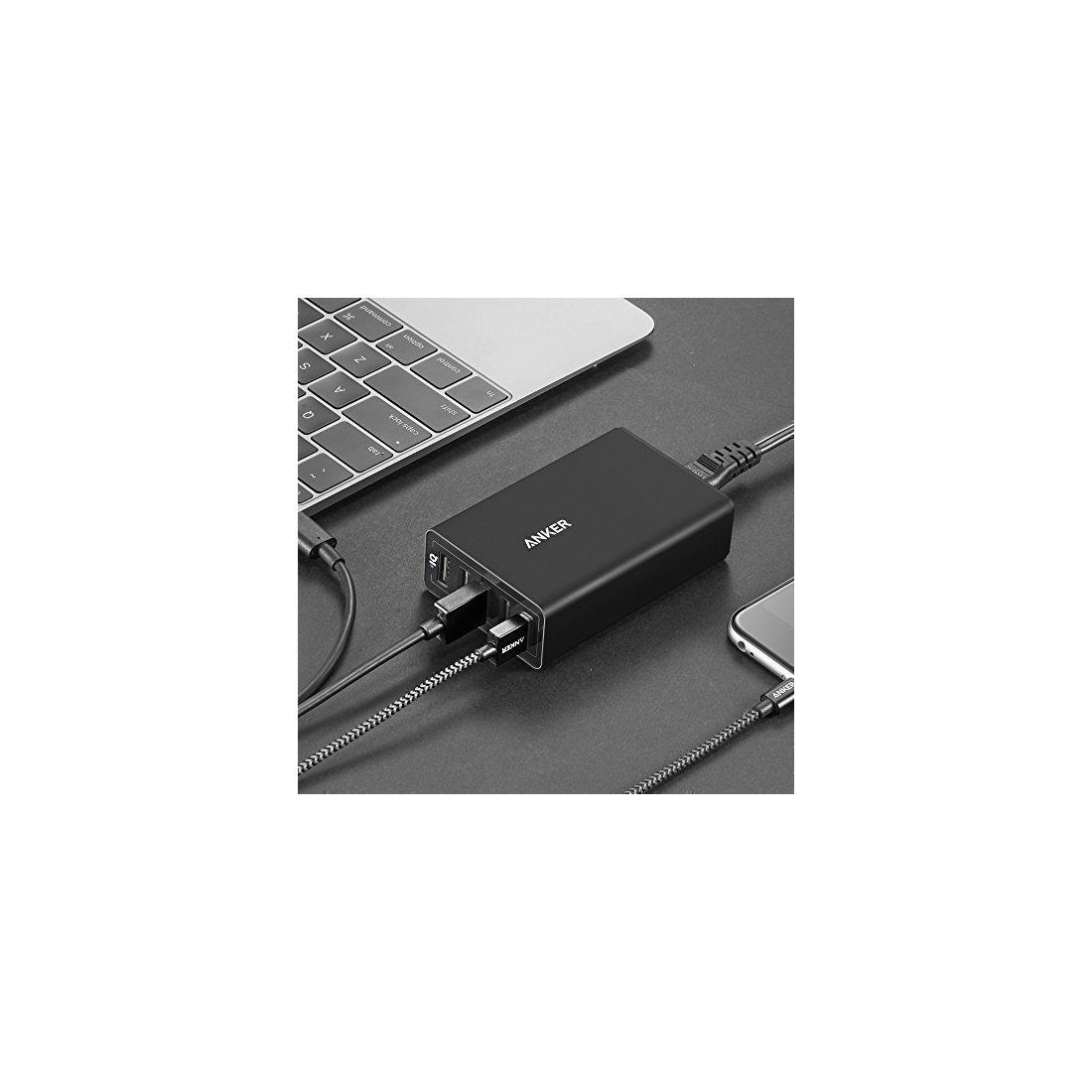 Ancre Power Chargeur Port 40 W de 5 Port USB Multi Port USB Chargeur pour iPhone 6/6 Plus, iPad Air 2/Mini 3, Galaxy S6/S6 Ed