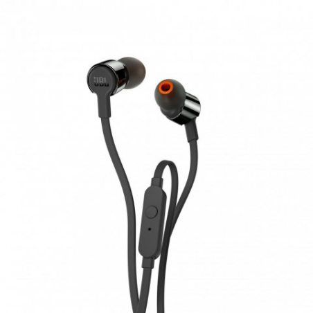 JBL T210 Ecouteurs intra-auriculaires avec Bouton de Commande/Microphone Noir
