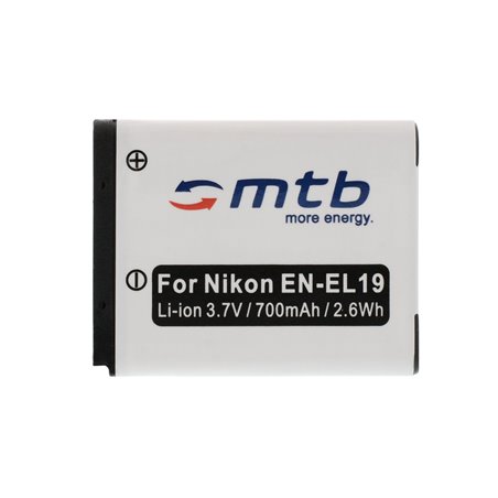 Batterie EN-EL19 pour Nikon S01, S100, S2500, S2550, S2600, S2700, S3100, S3300...+ voir liste!
