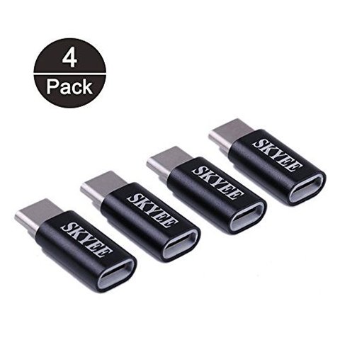 SKYEE [4 Pièces] Adaptateur USB C vers Micro USB avec Fonction OTG