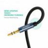 UGREEN Câble Jack Auxiliaire Audio Stéréo 3.5mm en Nylon Tressé Câble Jack 3.5 Mâle Mâle pour Autoradio, Casque, iPhone, iPod