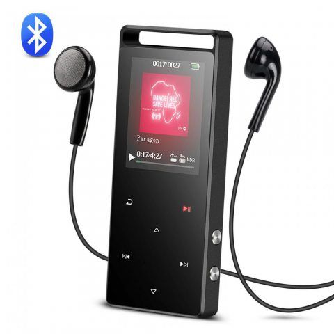AGPTEK MP3 Bluetooth A01T en Métal Sport 8Go Stéréo Excellent Lecteur Baladeur avec Boutons tactiles & Bouton de Verrouillage